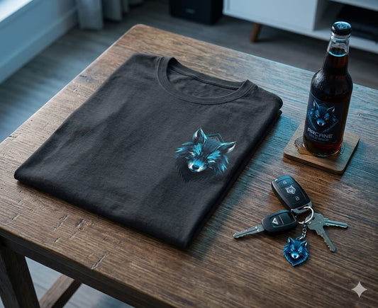 Oversized Wolf Graphic T-Shirt – Streetwear Back Print Tee