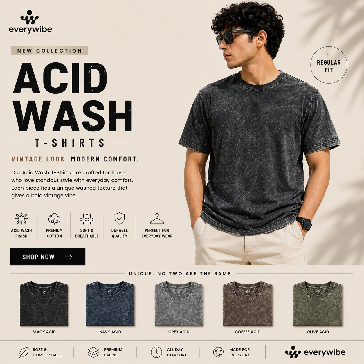 Acid Wash T-Shirts