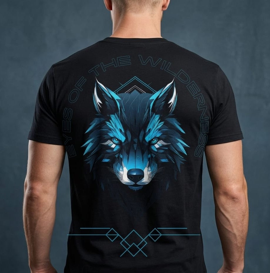 Oversized Wolf Graphic T-Shirt – Streetwear Back Print Tee