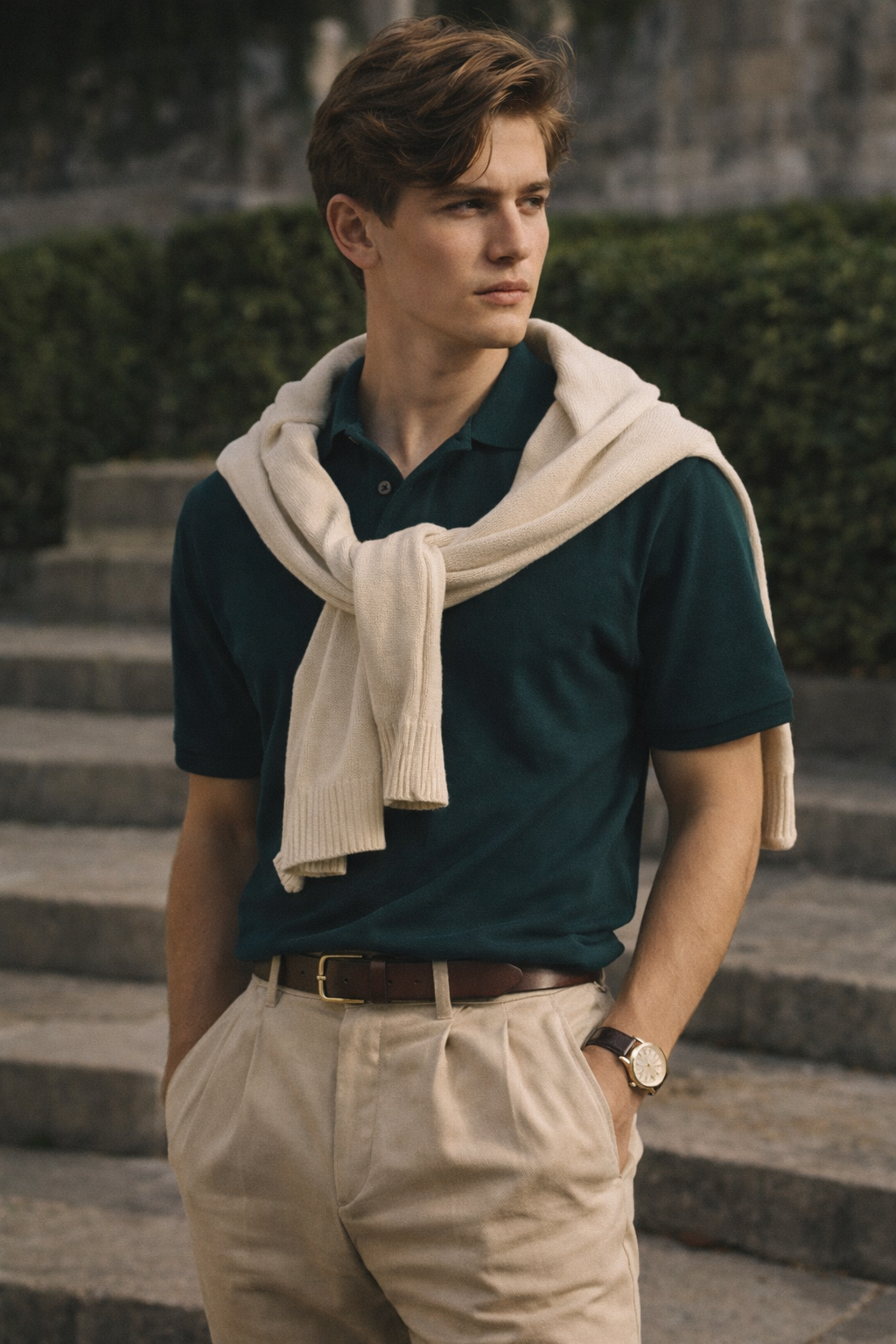 Men’s Old Money Polo T-Shirt – Classic Luxury Smart Fit Minimal Tee