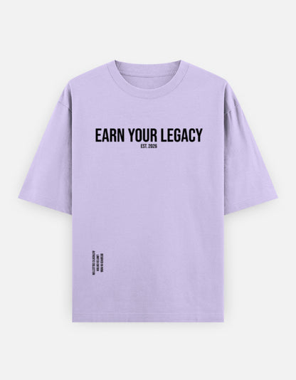 Premium stitching detail on oversized t-shirt