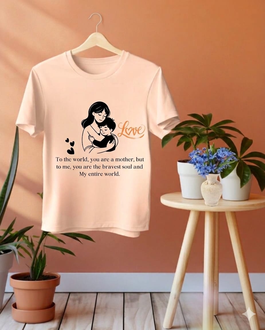 Mom Love Printed T-Shirt – Perfect Mother’s Day Gift ❤️